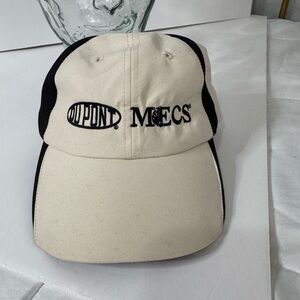 Vintage Cream and Black Baseball Cap